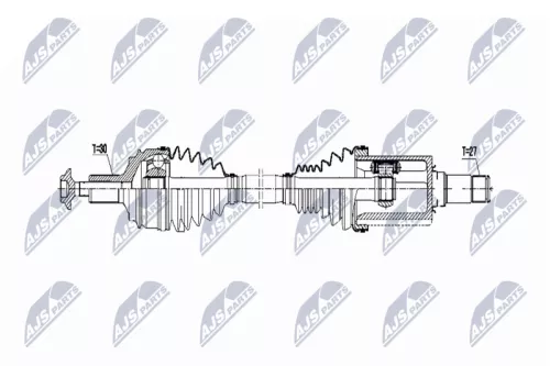 NTY NTY NPW-ME-078 NTY NPW-ME-078 Drive Shaft 