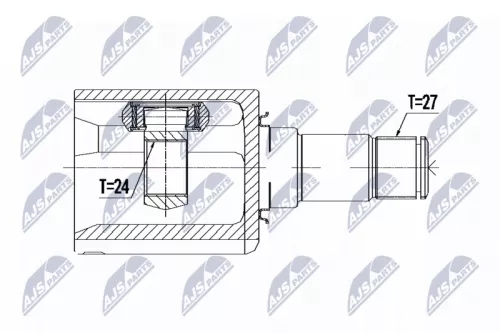 Front Right NTY Cv Joint & Boot Kit