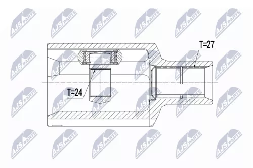Front Left NTY Cv Joint & Boot Kit