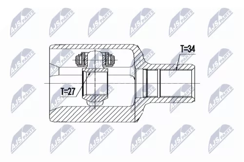 Front Left NTY Cv Joint & Boot Kit
