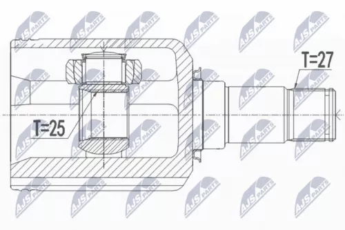 Front Right NTY Cv Joint & Boot Kit