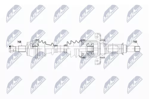 NTY NTY NPW-ME-108 NTY NPW-ME-108 Drive Shaft 