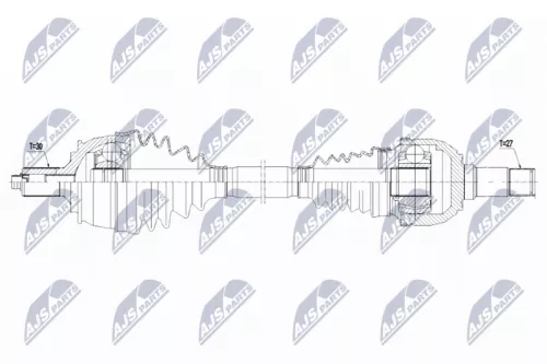 NTY NPW-ME-116 Drive Shaft