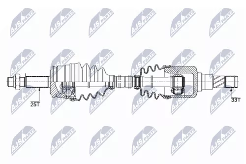 NTY NTY NPW-ME-118 NTY NPW-ME-118 Drive Shaft 