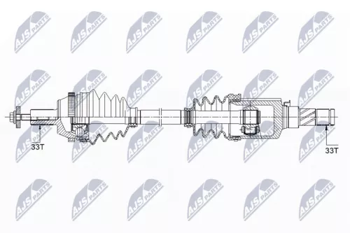 NTY NPW-ME-122 Drive Shaft