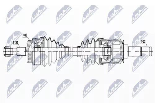 NTY NTY NPW-ME-130 NTY NPW-ME-130 Drive Shaft 
