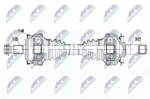 NTY NTY NPW-ME-132 NTY NPW-ME-132 Drive Shaft 