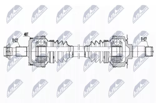 NTY NTY NPW-ME-138 NTY NPW-ME-138 Drive Shaft 