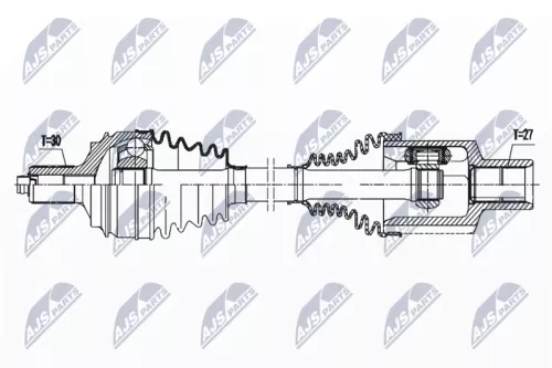 NTY NPW-ME-146 Drive Shaft