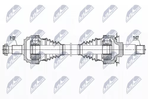 NTY NTY NPW-ME-148 NTY NPW-ME-148 Drive Shaft 