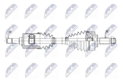 NTY NTY NPW-ME-187 NTY NPW-ME-187 Drive Shaft 