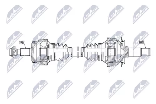 NTY NTY NPW-ME-188 NTY NPW-ME-188 Drive Shaft 