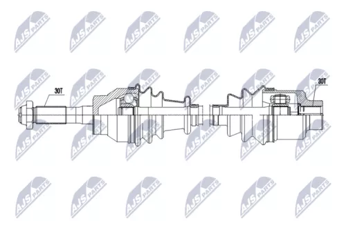 NTY NTY NPW-ME-191 NTY NPW-ME-191 Drive Shaft 
