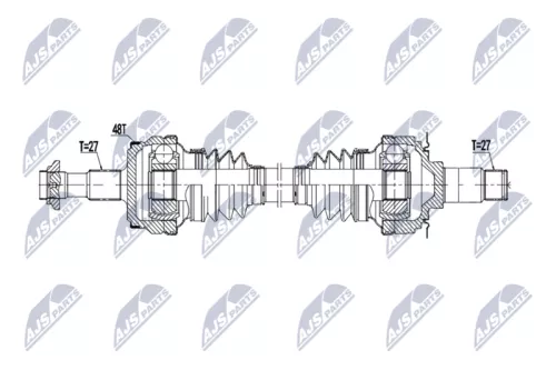 NTY NTY NPW-ME-194 NTY NPW-ME-194 Drive Shaft 