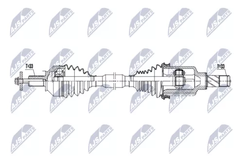 NTY NTY NPW-ME-196 NTY NPW-ME-196 Drive Shaft 