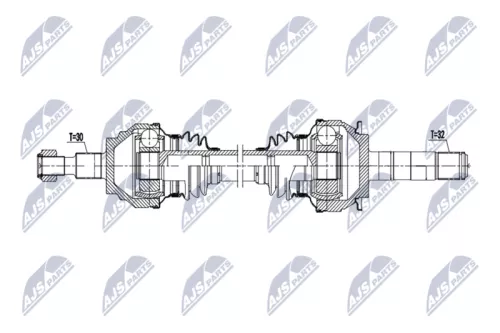 NTY NPW-ME-198 Drive Shaft