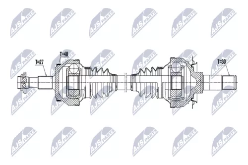 NTY NTY NPW-ME-199 NTY NPW-ME-199 Drive Shaft 