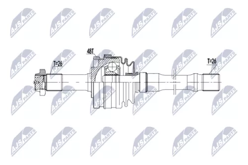 NTY NTY NPW-ME-203 NTY NPW-ME-203 Drive Shaft 