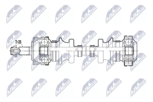 NTY NTY NPW-ME-207 NTY NPW-ME-207 Drive Shaft 