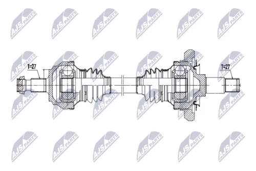 NTY NTY NPW-ME-210 NTY NPW-ME-210 Drive Shaft 