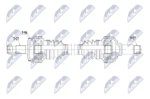 NTY NTY NPW-ME-211 NTY NPW-ME-211 Drive Shaft 