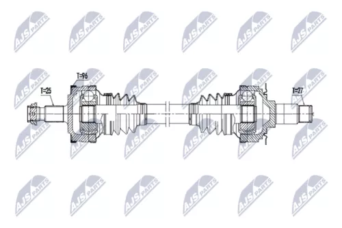 NTY NTY NPW-ME-212 NTY NPW-ME-212 Drive Shaft 