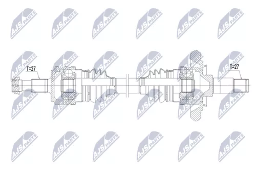 NTY NTY NPW-ME-217 NTY NPW-ME-217 Drive Shaft 