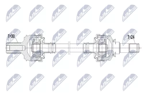NTY NTY NPW-ME-222 NTY NPW-ME-222 Drive Shaft 