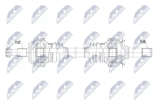 NTY NTY NPW-ME-227 NTY NPW-ME-227 Drive Shaft 