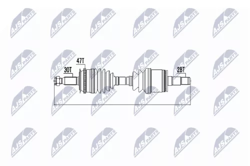 NTY NPW-MS-000 Drive Shaft