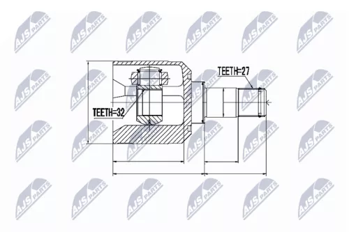 Front Right Inner Front Left NTY Cv Joint & Boot Kit