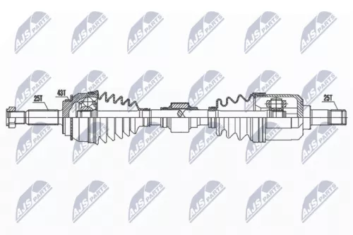 NTY NTY NPW-MS-049 NTY NPW-MS-049 Drive Shaft 