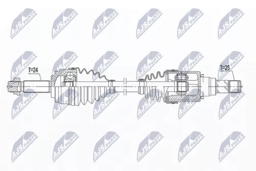 NTY NTY NPW-MS-063 NTY NPW-MS-063 Drive Shaft 