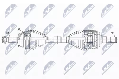 NTY NTY NPW-MS-077 NTY NPW-MS-077 Drive Shaft 