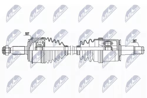 NTY NTY NPW-MS-079 NTY NPW-MS-079 Drive Shaft 