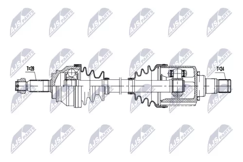 NTY NTY NPW-MS-084 NTY NPW-MS-084 Drive Shaft 