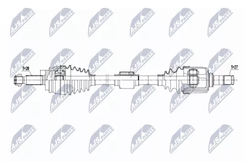 NTY NTY NPW-MS-088 NTY NPW-MS-088 Drive Shaft 
