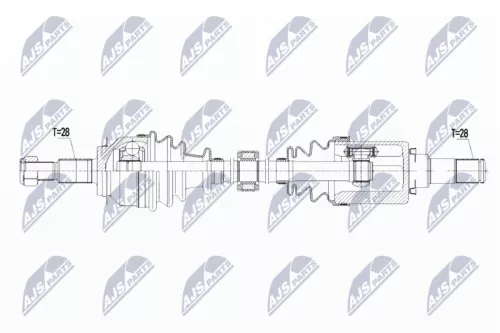 NTY NTY NPW-MZ-054 NTY NPW-MZ-054 Drive Shaft 