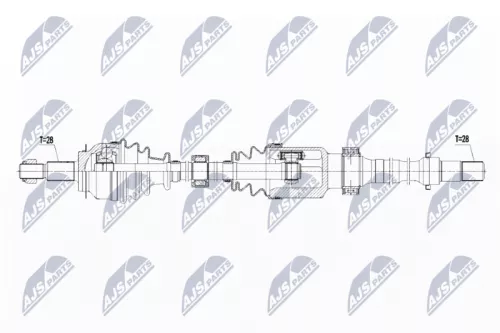 NTY NTY NPW-MZ-056 NTY NPW-MZ-056 Drive Shaft 