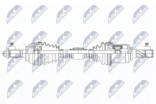 NTY NTY NPW-MZ-060 NTY NPW-MZ-060 Drive Shaft 