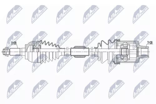 NTY NTY NPW-MZ-064 NTY NPW-MZ-064 Drive Shaft 