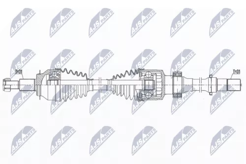 NTY NPW-MZ-082 Drive Shaft