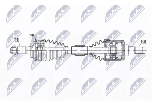 NTY NTY NPW-MZ-088 NTY NPW-MZ-088 Drive Shaft 