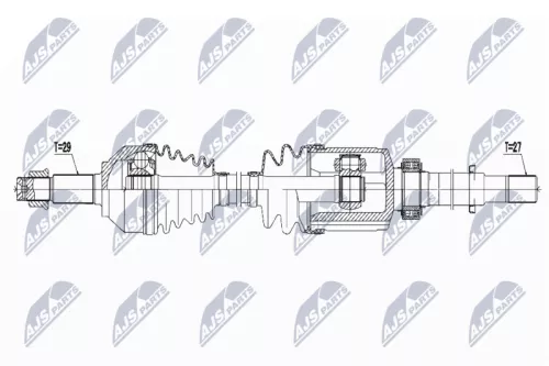 NTY NTY NPW-NS-062 NTY NPW-NS-062 Drive Shaft 