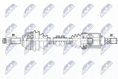 NTY NTY NPW-NS-068 NTY NPW-NS-068 Drive Shaft 