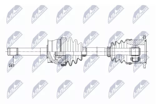 NTY NTY NPW-NS-086 NTY NPW-NS-086 Drive Shaft 