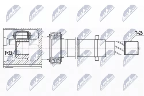 NTY NPW-NS-095 Drive Shaft
