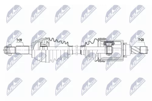 NTY NTY NPW-NS-098 NTY NPW-NS-098 Drive Shaft 