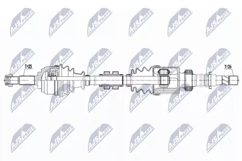 NTY NTY NPW-NS-102 NTY NPW-NS-102 Drive Shaft 