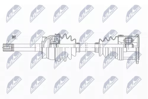 NTY NTY NPW-NS-104 NTY NPW-NS-104 Drive Shaft 